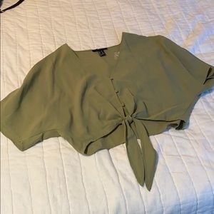 Cropped Flowy Blouse